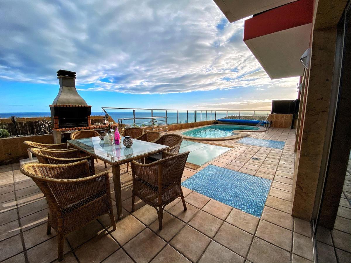 Luxury 5 Star Villa Violetta With Amazing Sea View, Jacuzzi And Heated Pool San Agustín Eksteriør billede