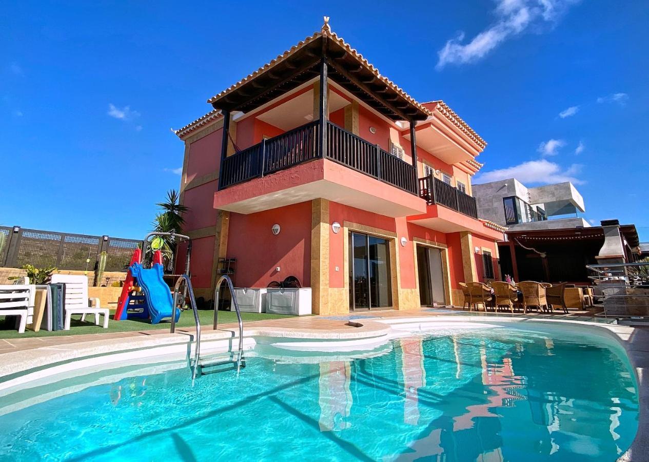 Luxury 5 Star Villa Violetta With Amazing Sea View, Jacuzzi And Heated Pool San Agustín Eksteriør billede