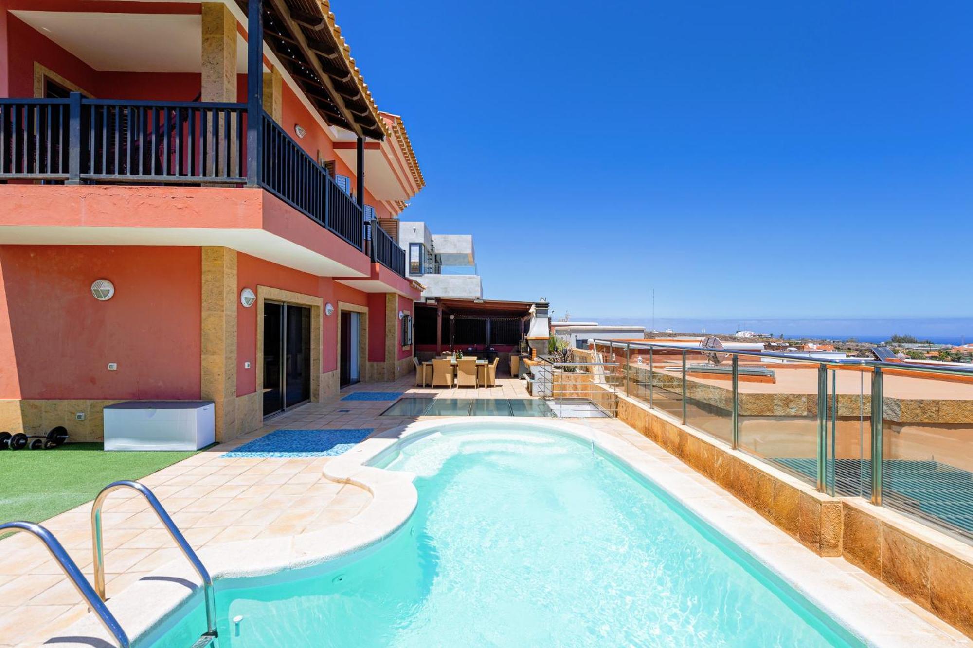 Luxury 5 Star Villa Violetta With Amazing Sea View, Jacuzzi And Heated Pool San Agustín Eksteriør billede